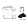 Κονσόλα Χειροφρένου Τεμπέλης Armster S Για Opel Mokka /Mokka X 2012-2020 Μαύρο Χρώμα