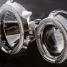 Μπροστινά Φανάρια Set Για Mitsubishi Pajero V60 00-06 Angel Eyes Μαύρα H7/H1 Manual Eagle Eyes