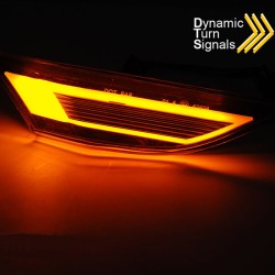 Πλαϊνά Φλας Φτερού Για Porsche  911 Carrera 991 11-16 / Boxster 718 16+ / Cayman 981 12-16 / Cayman 718 16+ Led Dynamic Άσπρα 2 
