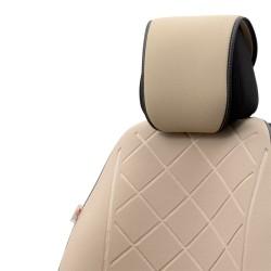 Πλατοκάθισμα Αυτοκινήτου Otom Active Pro Ύφασμα Lacoste Ανάγλυφο Καπιτονέ Μπεζ ACTP-103 1 Τεμάχιο