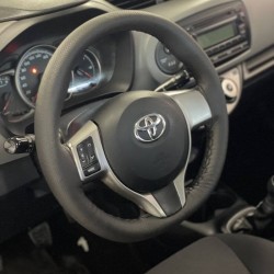 Κάλυμμα Τιμονιού Αυτοκινήτου Otom Stitching Δερματίνη Ραφτό Εξώγαζο Μαύρο Medium 37-39cm DK-201