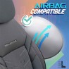 Καλύμματα Αυτοκινήτου Otom Reflective Design Universal Jacquard / Rachel / Δερματίνη Σετ Εμπρός / Πίσω 11 Τεμαχίων Μαύρο - Σκούρ