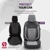Καλύμματα Αυτοκινήτου Otom Comfortline VIP Design Universal Sued / Rachel / Δερματίνη Καπιτονέ Σετ Εμπρός / Πίσω 11 Τεμαχίων Μαύ