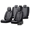 Καλύμματα Αυτοκινήτου Otom GTI Sports Design Universal Jacquard / Lacost / Δερματίνη Σετ Εμπρός / Πίσω 11 Τεμαχίων Μαύρο - Γκρι 