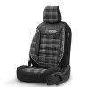 Καλύμματα Αυτοκινήτου Otom GTI Sports Design Universal Jacquard / Lacost / Δερματίνη Σετ Εμπρός / Πίσω 11 Τεμαχίων Μαύρο - Γκρι 