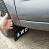 Λασπωτήρες 4X4 "4WD" Universal  26x44cm 20302 2 Τεμάχια