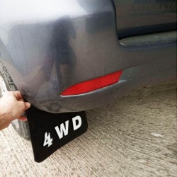 Λασπωτήρες 4X4 "4WD" Universal  26x44cm 20302 2 Τεμάχια