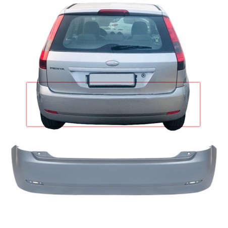 Πισινός Προφυλακτήρας Για Ford Fiesta 02-06 Βαφόμενος