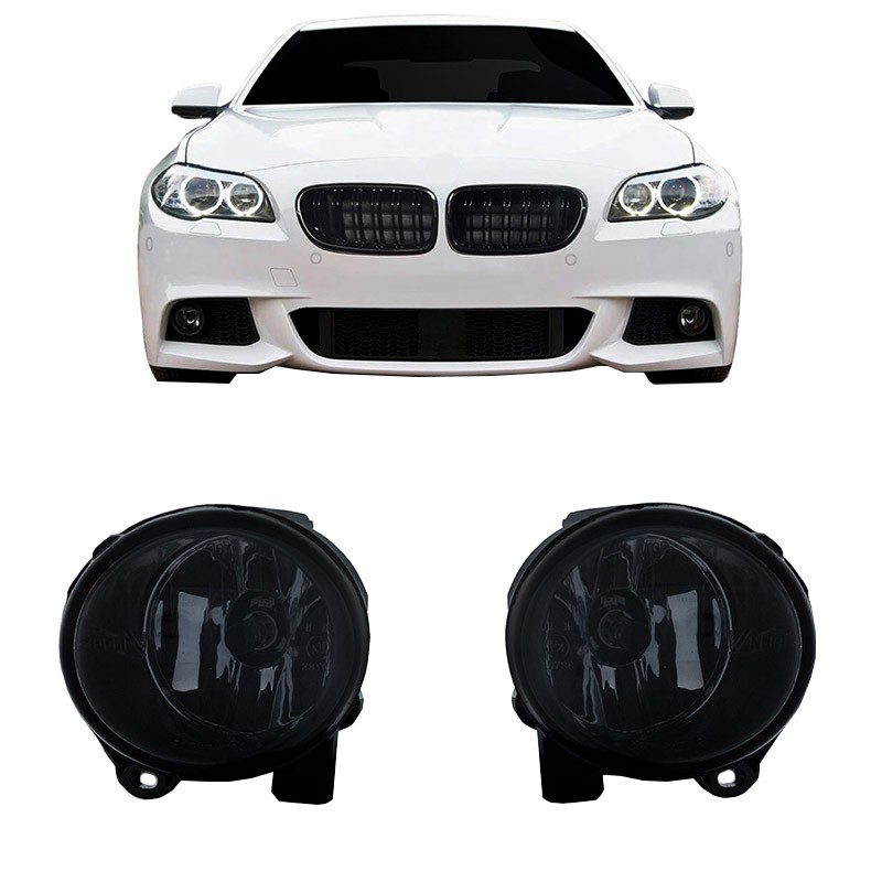 Προβολείς Ομίχλης Για  Bmw 2 F22 F23 13+ / 3 E92 E93 05-08 / 5 F07 GT,F10  F11 09+  Για M-Tech Προφυλακτήρες Smoke / Φιμέ 2 Τεμά