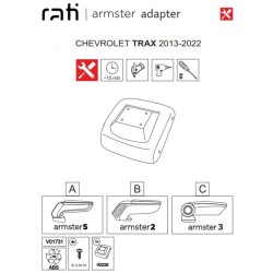 Βάση Τεμπέλη Ειδική Για Chevrolet Trax 13-22 Armster Rati 1 Τεμάχιο