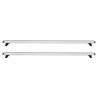 Μπάρες Οροφής Αλουμινίου CRUZ 924-026 Optima Alu S-128cm Ασημί 2 Τεμάχια