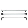Μπάρες Οροφής Αλουμινίου CRUZ 924-026 Optima Alu S-128cm Ασημί 2 Τεμάχια
