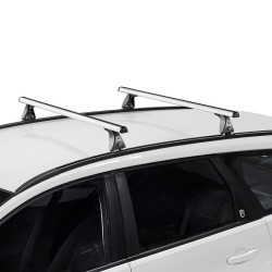 Μπάρες Οροφής Αλουμινίου CRUZ 924-026 Optima Alu S-128cm Ασημί 2 Τεμάχια