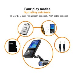Hands Free / FM Transmitter / USB Φορτιστής / AUX / Bluetooth 1600