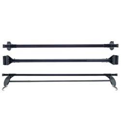 Μπάρες Οροφής Σιδερένιες CRUZ 921-004 Optima 0T-140cm Μαύρες 2 Τεμάχια