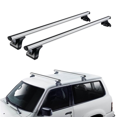 Μπάρες Οροφής Αλουμινίου CRUZ 924-091 Alu Cargo AF-138cm Ασημί 2 Τεμάχια