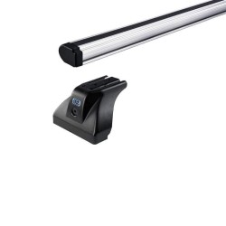 Μπάρες Οροφής Αλουμινίου CRUZ 924-090 Alu Cargo AF-128cm Ασημί 2 Τεμάχια