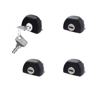 Κλειδαριές Για Μπάρες Οροφής CRUZ Alu Cargo 932-044 Σετ 4 Τεμάχια Με 2 Κλειδιά