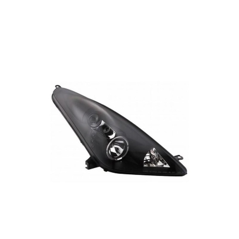Φανάρια εμπρός angel eyes για Toyota Celica T230 (1999-2005) - μαύρα , χωρίς λάμπες (Η7) - σετ 2τμχ.