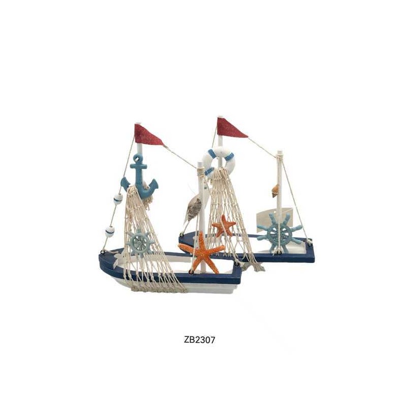 Σετ διακοσμητικά Souvenir - Καραβάκι - 2 τεμάχια - ZB2307 - 921201