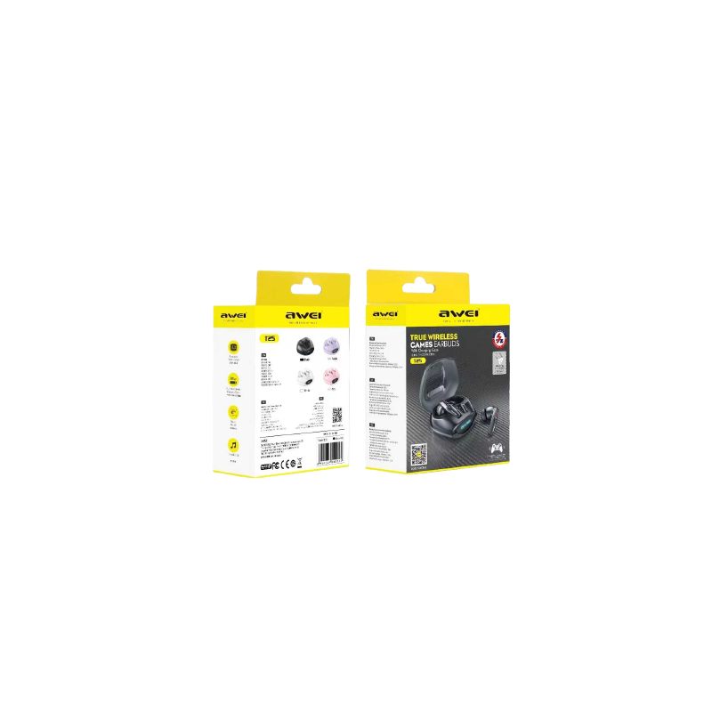Ασύρματα ακουστικά Bluetooth με θήκη φόρτισης - T25 - Awei - 888797 - Black