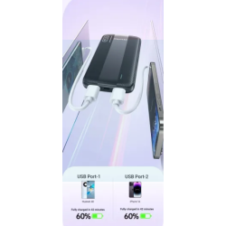 Powerbank  P20K  10000mah  AWEI  009744  Black