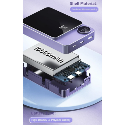Powerbank μαγνητικής φόρτισης - P39K - 10.000mah - 20W - AWEI - 005500 - Grey