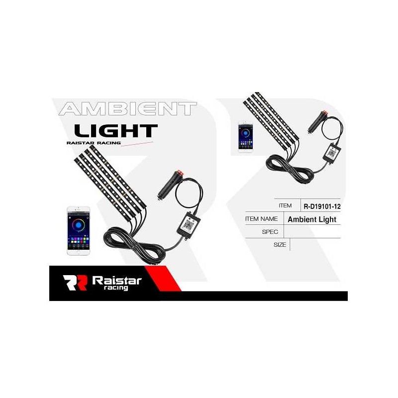 Σετ φωτισμού καμπίνας αυτοκινήτου LED - R-D19101-P12 - 110020