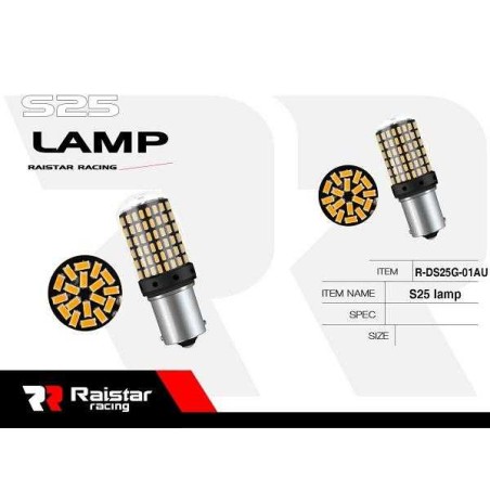 Λαμπτήρες LED διπολικοί - S25 - R-DS25G-01AU - 2pcs - 110202