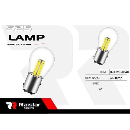 Λαμπτήρες LED διπολικοί - S25 - R-DS25E-03AU - 2pcs - 110216