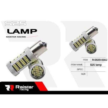 Λαμπτήρες LED διπολικοί - S25 - R-DS25I-03AU - 2pcs - 110208