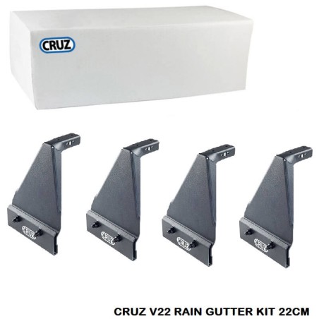 Πόδια / Άκρα Για Μπάρες & Σχάρες Οροφής CRUZ LCV 933-074 Νεροχύτη Universal V22 22cm Σετ 4 Τεμάχια