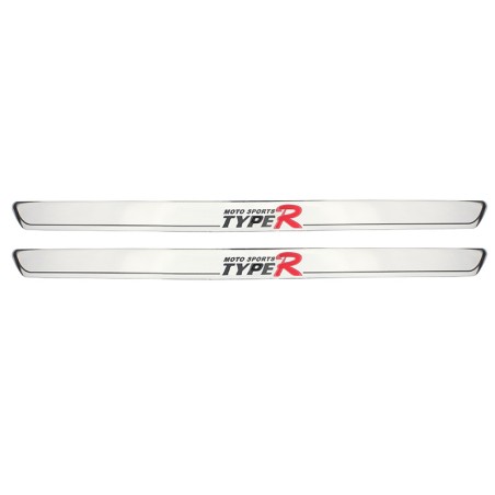 Διακοσμητικά Εσωτερικά Μασπιέ Πόρτας Universal 48cm Type-R Χρωμίου 2 Τεμάχια