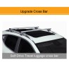 Μπάρες Οροφής Αλουμινίου Universal 135cm Railing System Σετ Με Πόδια Και Κλειδαριά Ασημί 28008 2 Τεμάχια
