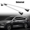 Μπάρες Οροφής Αλουμινίου Universal 135cm Railing System Σετ Με Πόδια Και Κλειδαριά Ασημί 28008 2 Τεμάχια