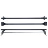 Μπάρες Οροφής Σιδερένιες CRUZ 921-000 Optima 0T-105cm Μαύρες 2 Τεμάχια