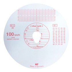 Ταχογράφοι Haug Original Combi 100Km/h 100 Τεμάχια