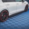 Πλαινά Μαρσπιέ Για VW Golf VIII (8) 20+ Πρόσθετο Για GTI & R Μασπιέ Γυαλιστερό Μαύρο Από Abs Πλαστικό Maxton Design 2 Τεμάχια