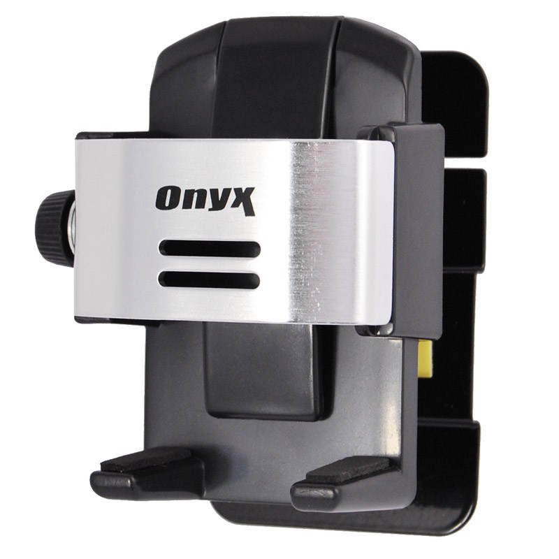 Θήκη Κινητού Αεραγωγού Onyx Μαύρη/Ασημί 11508