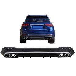 Diffuser Πίσω Προφυλακτήρα Για Mercedes-Benz GLE W167 SUV 2019+ Amg Look Για Amg Sport Line Προφυλακτήρες Σετ Με Μπούκες Από Abs