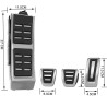Πεντάλ Αλουμινίου Κουμπωτά Και Footrest Για Audi A4 B8 08-15 / A5 08-16 / Q3 / Q5 08-16 / A6 11-15 / A7 / A8 Χειροκίνητο Σετ 4 Τ