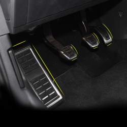 Πεντάλ Αλουμινίου Κουμπωτά Και Footrest Για Audi A4 B8 08-15 / A5 08-16 / Q3 / Q5 08-16 / A6 11-15 / A7 / A8 Χειροκίνητο Σετ 4 Τ
