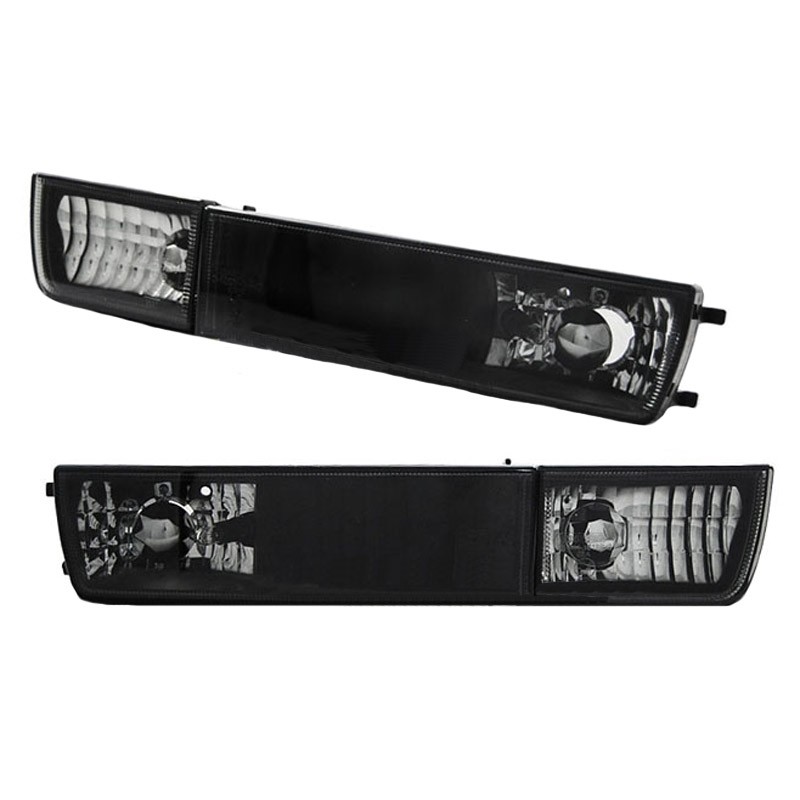 Μπροστινά Φλας Για Vw Golf 3 91-98 / Vento 92-98 Χωρίς Προβολάκι Μαύρα 4 Τεμάχια KaTuning