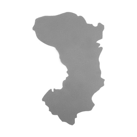 Αυτοκόλλητο Αυτοκινήτου "Χίος" 7.3cm x 4.2cm Ασημί 1 Τεμάχιο