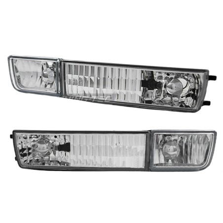 Μπροστινά Φλας Για Vw Golf 3 91-98 / Vento 92-98 Με Προβολάκι Χρώμιο 4 Τεμάχια