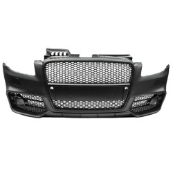 Μπροστινός Προφυλακτήρας Για Audi A4 B7 04-08 RS4 Look Με Μαύρη Ματ Κυψελωτή Μάσκα Με PDC