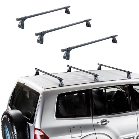 Μπάρες Οροφής Σιδερένιες CRUZ Cargo Spro-120cm 922-426 Σετ Με Πόδια Για Suzuki Grand Vitara 5D 05-15 3 Τεμάχια