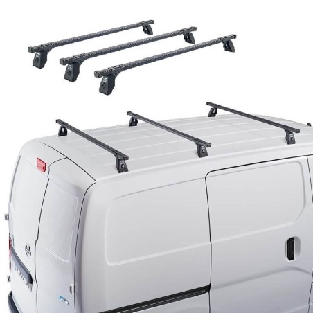 Μπάρες Οροφής Σιδερένιες CRUZ Cargo Spro-120cm 922-444 Σετ Με Πόδια Για VW Caddy 11-20 3 Τεμάχια
