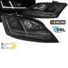 Μπροστινά Φανάρια Set Για Audi TT 8J 06-10 DRL & Led Signal Dynamic Μαύρα Xenon Έκδοση D1S/H1 Με Μοτέρ Sonar