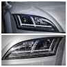Μπροστινά Φανάρια Set Για Audi TT 8J 06-10 DRL & Led Signal Dynamic Μαύρα Xenon Έκδοση D1S/H1 Με Μοτέρ Sonar